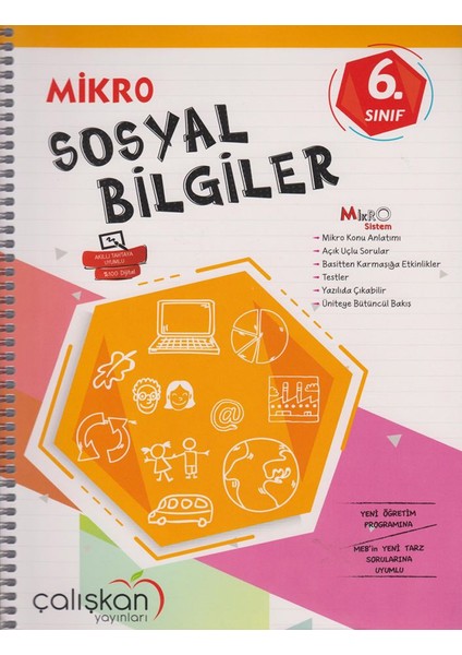 Çalışkan Yayınları 6. Sınıf Sosyal Bilgiler Mikro Akıllı Defter