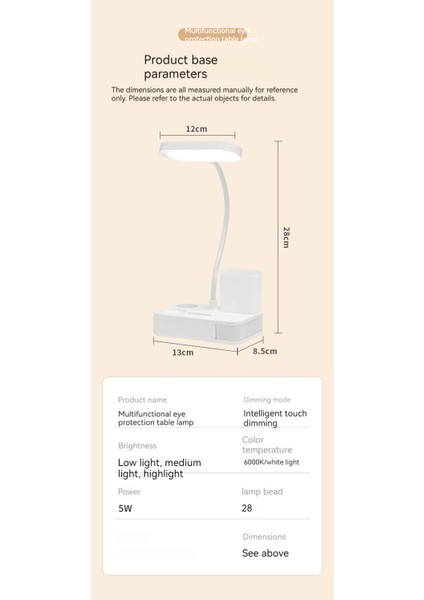 Göz Koruması Başucu Okuma LED Hediye Lambası (Yurt Dışından)