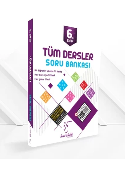 Karekök Yayıncılık 6. Sınıf Tüm Dersler Soru Bankası