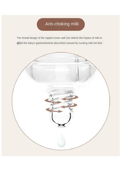240ML Cam Bebek Silikon Anti-Fall Anti-Colic Besleme Şişesi Için Beslenme Şişesi fırsatları
