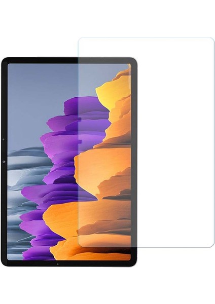 Samsung Galaxy Tab S7 Fe T730 Kırılmaz Ekran Koruyucu Cam Tempered Glass 12.4 Inç Darbeye Dayanıklı