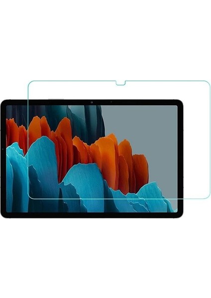 Samsung Galaxy Tab S7 Fe T730 Kırılmaz Ekran Koruyucu Cam Tempered Glass 12.4 Inç Darbeye Dayanıklı