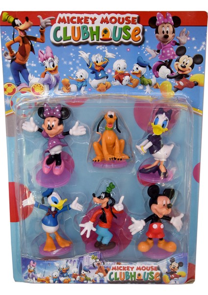 Mickey Mouse Minnie Daisy Donald Duck Goffy Gufi Pluto Disney Oyuncak Figürler