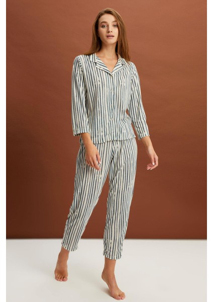 Çizgili Pijama Takımı (B22-143USU)