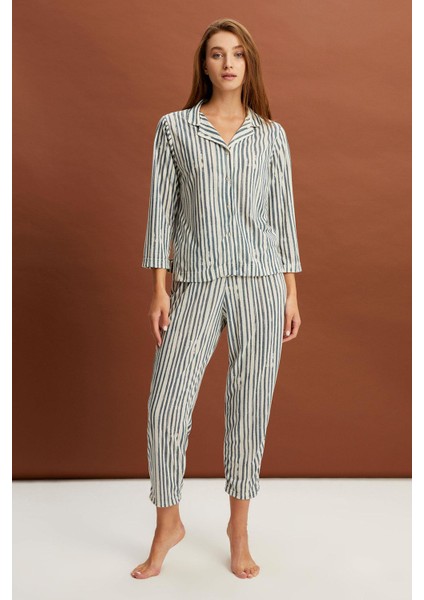 Çizgili Pijama Takımı (B22-143USU)