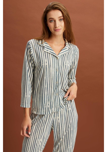 Çizgili Pijama Takımı (B22-143USU) fırsatları