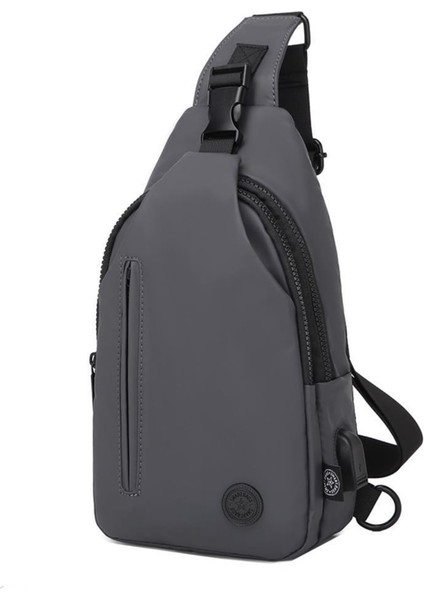 Gumi Kumaş Uniseks Bodybag Omuz Çantası 8654 K.gri modelleri