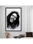1 Parça Beyaz Çerçeveli Kanvas Tablo, Bob Marley, Bob Marley Portre Kanvas, 2