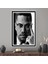 1 Parça Beyaz Çerçeveli Kanvas Tablo, Malcom X, Ünlü Sanat, Malcom x Sanat, Ünlü Duvar Dekoru, 1