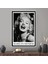 1 Parça Beyaz Çerçeveli Kanvas Tablo, Marilyn Monroe, Marilyn Portresi Hediye Kanvas, 1