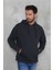 Erkek Oversize Kapüşonlu Kanguru Cepli Ribanalı Uzun Kollu Basic Sweatshirt 4