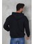 Erkek Oversize Kapüşonlu Kanguru Cepli Ribanalı Uzun Kollu Basic Sweatshirt 5