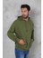 Erkek Oversize Kapüşonlu Kanguru Cepli Ribanalı Uzun Kollu Basic Sweatshirt 2