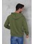 Erkek Oversize Kapüşonlu Kanguru Cepli Ribanalı Uzun Kollu Basic Sweatshirt 4