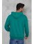 Erkek Oversize Kapüşonlu Kanguru Cepli Ribanalı Uzun Kollu Basic Sweatshirt 5