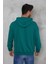 Erkek Oversize Kapüşonlu Kanguru Cepli Ribanalı Uzun Kollu Basic Sweatshirt 4