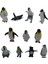 Sevimli Penguenler Ailesi 12'li Mini Boy Oyuncak Penguenler 1