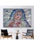 1 Parça Beyaz Çerçeveli Kanvas Tablo, Kutsal Kadın Resim, Virgen Guadalupe Sanat Eseri, 1