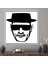 1 Parça Beyaz Çerçeveli Kanvas Tablo, Kötü Kırma, Breaking Bad Kanvas Dekor, Soyut Adam Sanat Eseri, 1