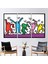 3 Parçalı Kanvas Tablo, Keith Haring Dans Insanlar, Dans Etme Duvar Süsü, 1