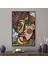 1 Parça Naturel Çerçeveli Kanvas Tablo, Cubist Pablo Picasso, Soyut Kadın Baskılı, 2