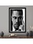 1 Parça Siyah Çerçeveli Kanvas Tablo, Malcom X, Ünlü Kanvas Poster, Malcom x Kanvas Poster, 1