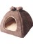 Kediler Için Yumuşak Peluş Çadır - Kahverengi (Yurt Dışından) 1