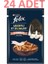 Felix Pouch Somonlu Lezzetli Et Dilimleri Yaş Kedi Maması 80 grX24 Adet 1