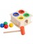 Wooden Toys Ahşap Eğitici Geliştirici 4’lü Çekiçli Tak Çak Yapboz Oyunu 1