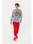 Oxford Baskılı Oversize Sweatshirt 4