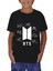 Unisex Siyah Bts Imza T- Shirt Bts Kolye Bts Şapka 3'lü Kombin 3