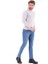 Erkek Denim Slim Likralı Lazer Tırnaklı Kot Pantolon Tom S 473-904 - Açık Mavi - 38 2