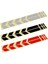 Motosiklet Çamurluk Yıldız Sticker Turuncu Reklektif - 2 Adet 3