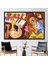 1 Parça Siyah Çerçeveli Kanvas Tablo, Soyut Caz Müzik Resmi, Müzik Odası Kanvas Poster, 1