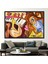 1 Parça Siyah Çerçeveli Kanvas Tablo, Soyut Caz Müzik Resmi, Müzik Odası Kanvas Poster, 2