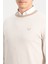 Erkek Bisiklet Yaka Bej Kazak Sweatshirt 4