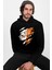 Sert Naruto Siyah Kapüşonlu Erkek Sweatshirt 1