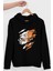 Sert Naruto Siyah Kapüşonlu Erkek Sweatshirt 2