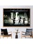 1 Parça Naturel Çerçeveli Kanvas Tablo, Banksy Dancing Tv, Sokak Kanvas Poster, 1