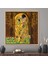 1 Parça Naturel Çerçeveli Kanvas Tablo, Gustav Klimt Duvar Dekoru, Oil Kanvas Poster, 1