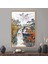 1 Parça Naturel Çerçeveli Kanvas Tablo, Şelale Manzara Resmi, Japon Şelale Kanvas Poster, 1