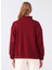 Fermuarlı Yaka Düz Bordo Kadın Sweatshirt Y-Chrıstına 4