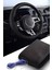 Citroen C1 2005-2012 Uyumlu Deri Direksiyon Kılıfı, Dikmeli Mavi Dikişli 1