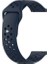 Samsung Gear Sport Uyumlu Delikli Pimli Silikon Kordon Lacivert 1