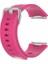 Fitbit Ionic Uyumlu Silikon Kordon Kayış Pembe Large (L) 1