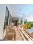 Yapay Çiçek Beyaz Çit Balkon Saksısı Ay Çiçekli 55*20CM 4