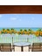 Yapay Çiçek Beyaz Çit Balkon Saksısı Ay Çiçekli 55*20CM 5