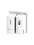 (Ün-Ev) Mini 2'li Sıvı Sabunluk (Sıvı Sabun Dispenseri) 250X2=500 cc Beyaz 3564-0 1
