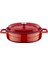 Döküm Tencere 24 cm. Sığ Kırmızı Tencere 2