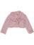 Kız Bebek Şal Yakalı Crop Peluş Ceket 1